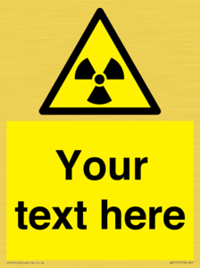 Custom Radioactive Material Sign
